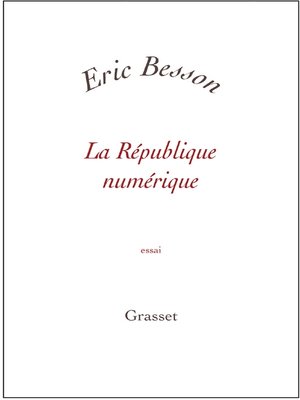 cover image of La République numérique